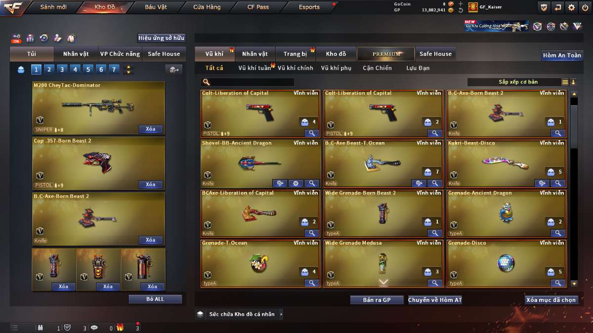 shop acc cf uy tin gia re